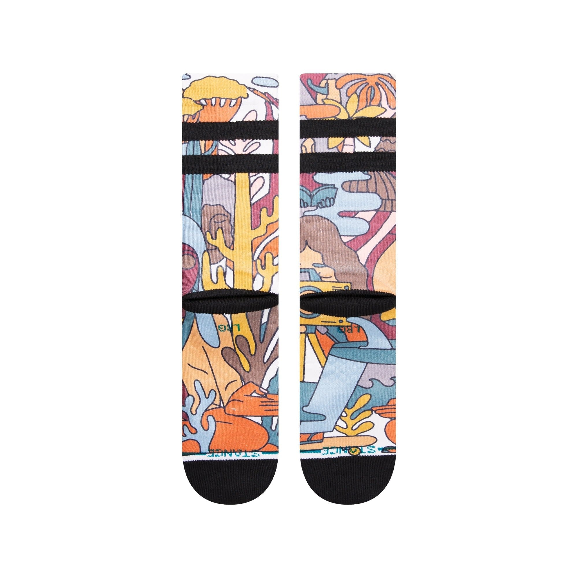 Calication Crew Socks - Vintage White