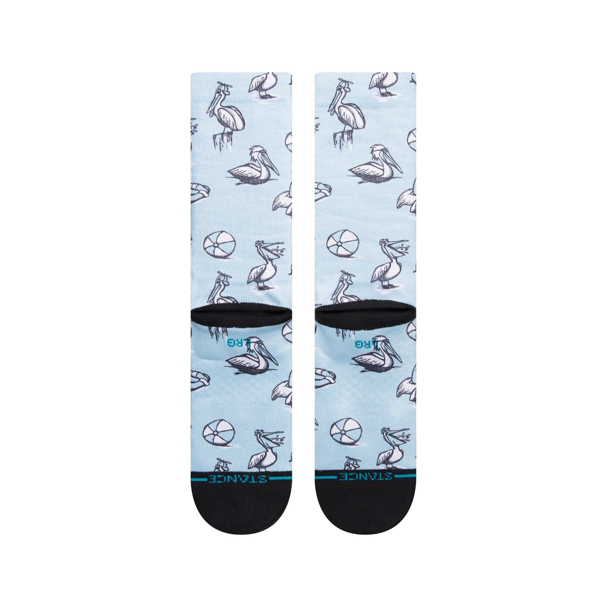 Nigel Crew Socks - Light Blue