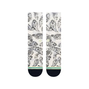 Paizley Crew Socks - Vintage White