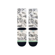 Paizley Crew Socks - Vintage White
