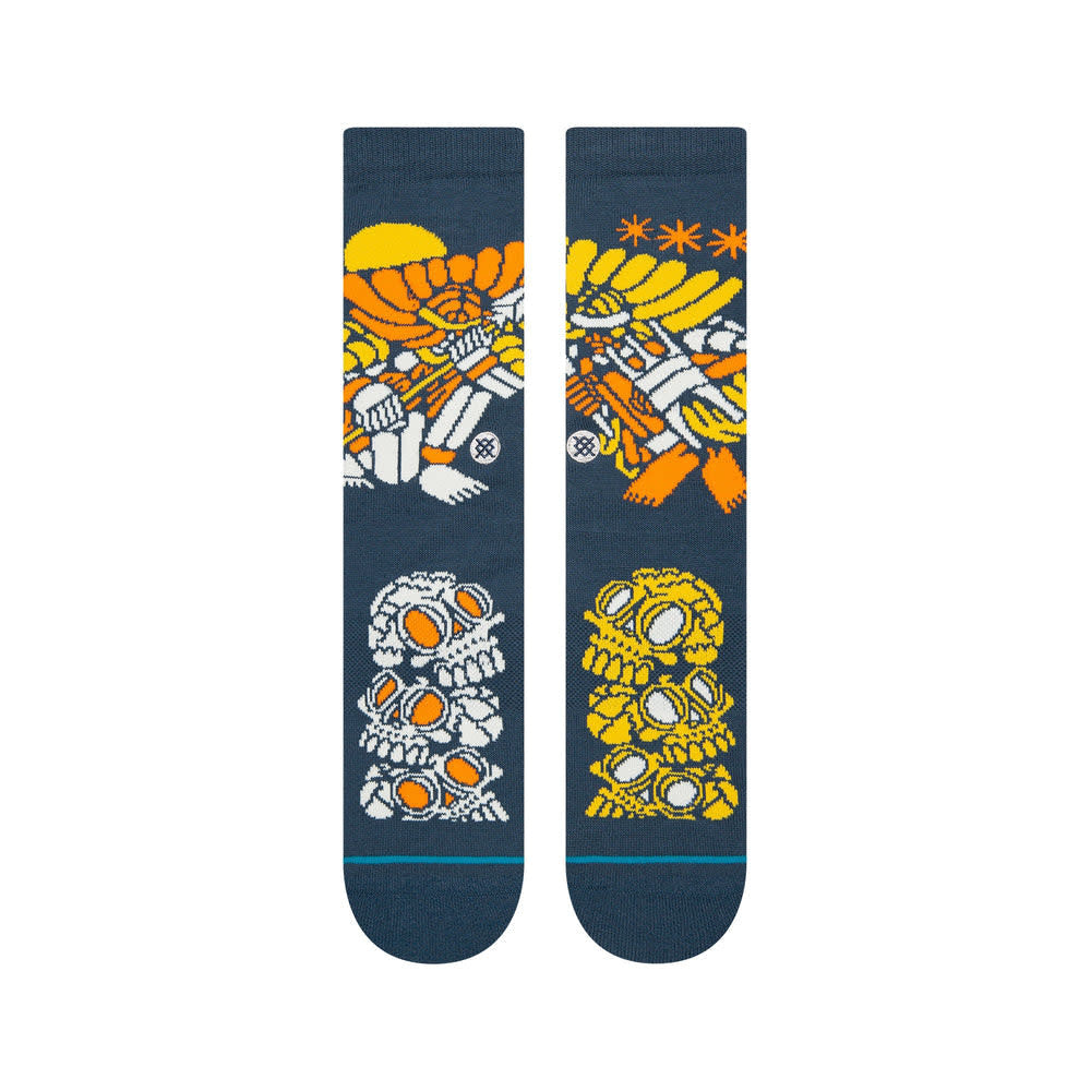 Dj Warrior Crew Socks - Blue