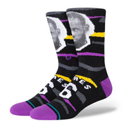 "NBA" Faxed Lebron Crew Socks - Black