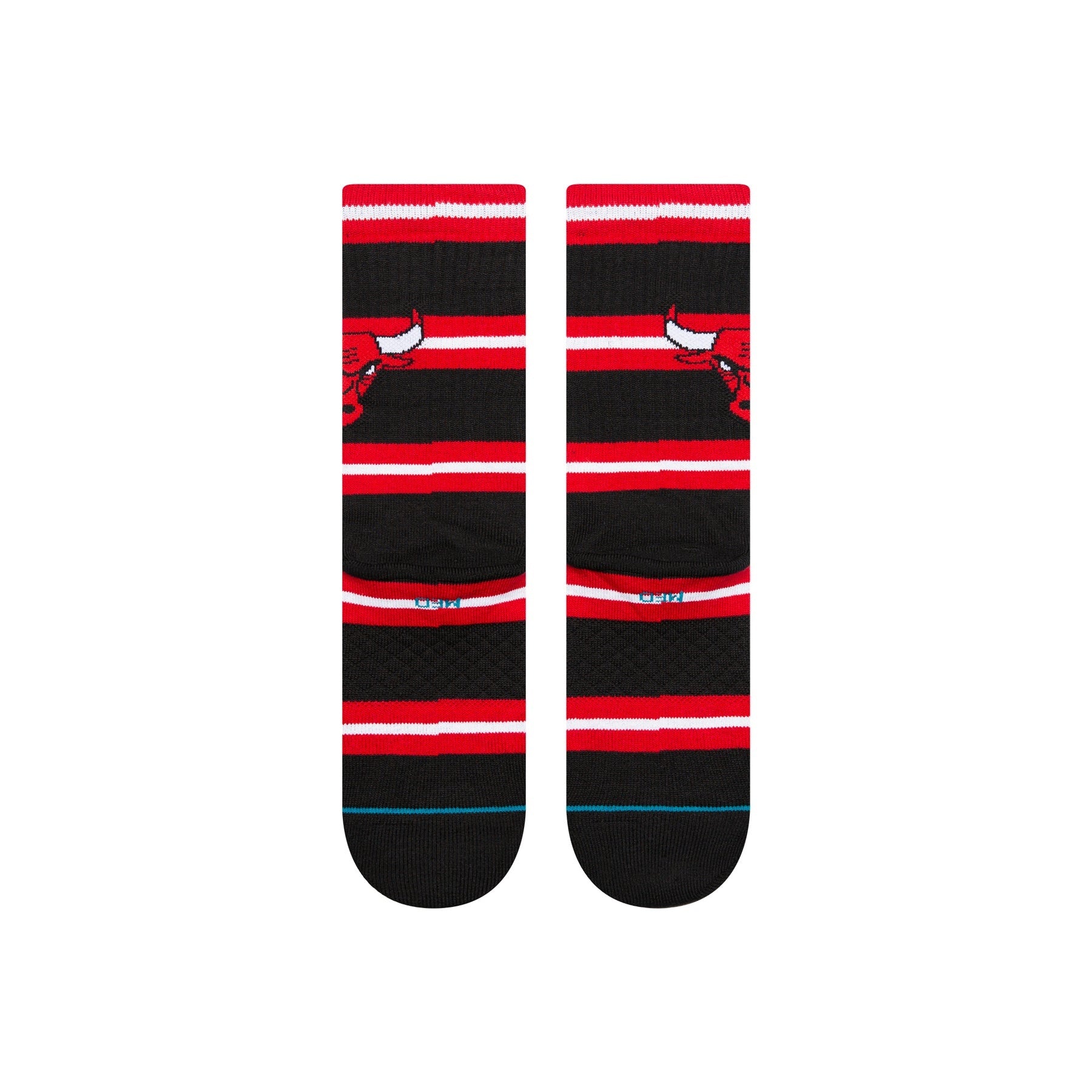 "NBA" Prep Stripe Crew Socks - Chicago Bulls