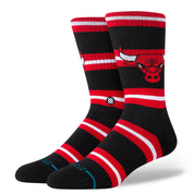 "NBA" Prep Stripe Crew Socks - Chicago Bulls