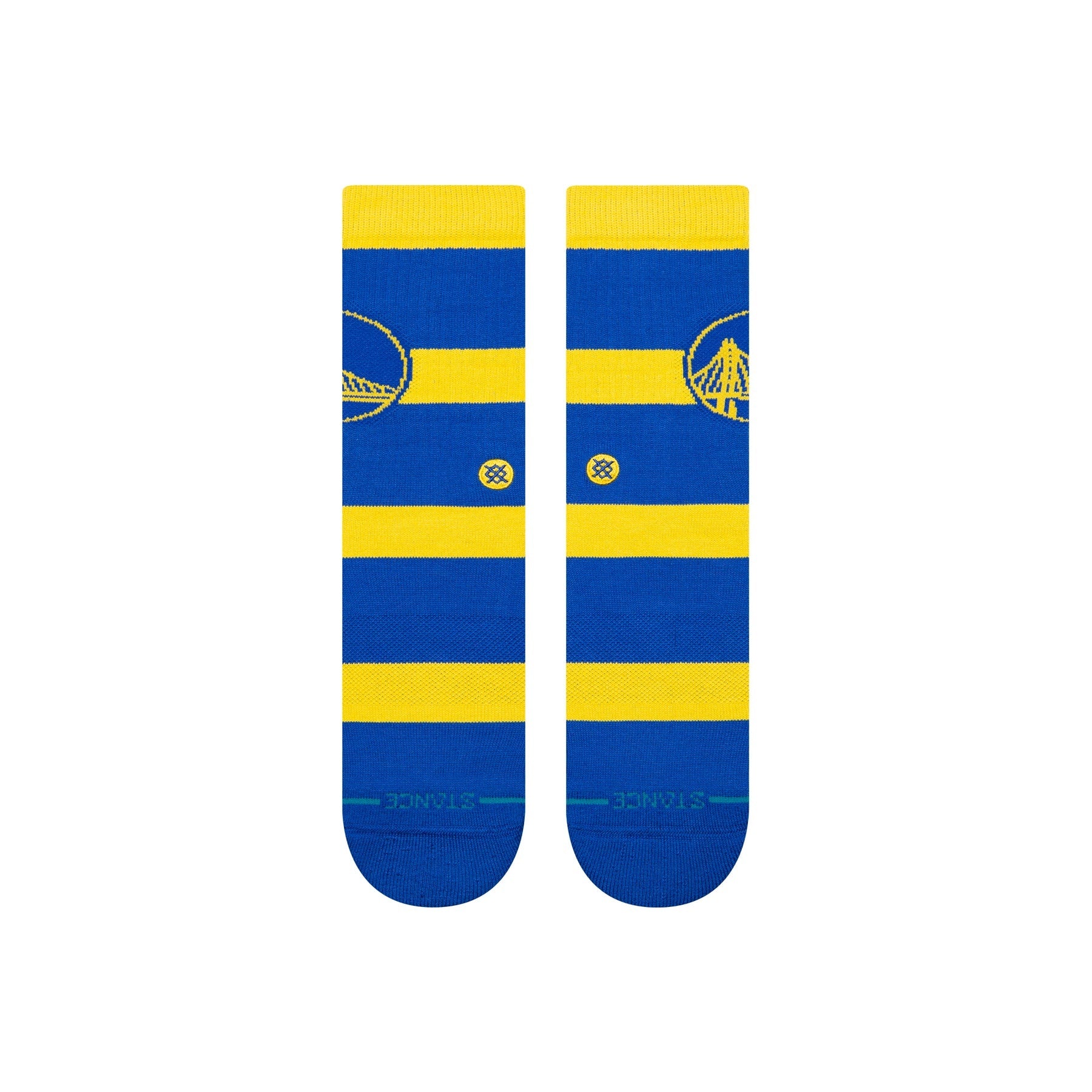 "NBA" Prep Stripe Crew Socks - Golden State Warriors