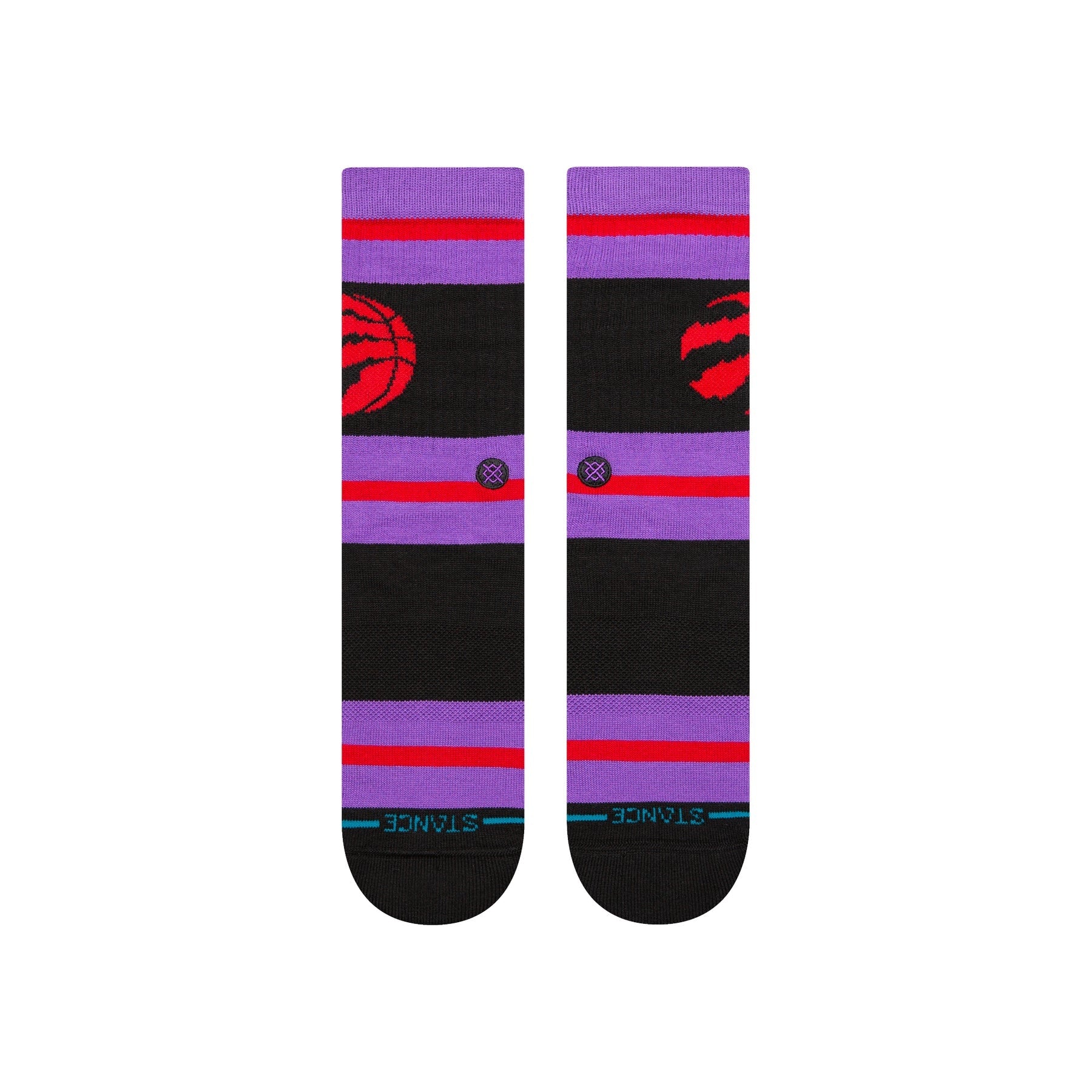 "NBA" Prep Stripe Crew Socks - Toronto Raptors