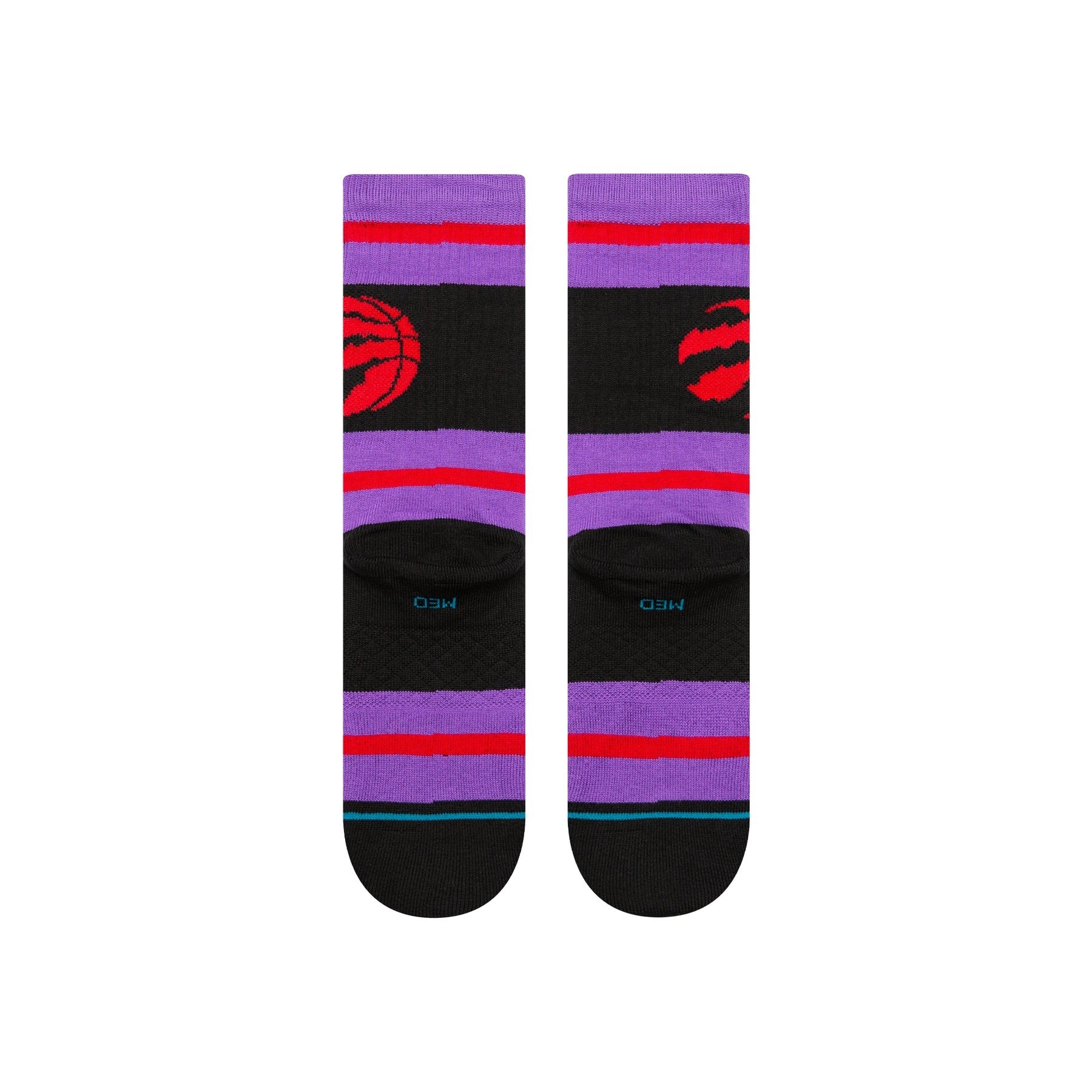 "NBA" Prep Stripe Crew Socks - Toronto Raptors