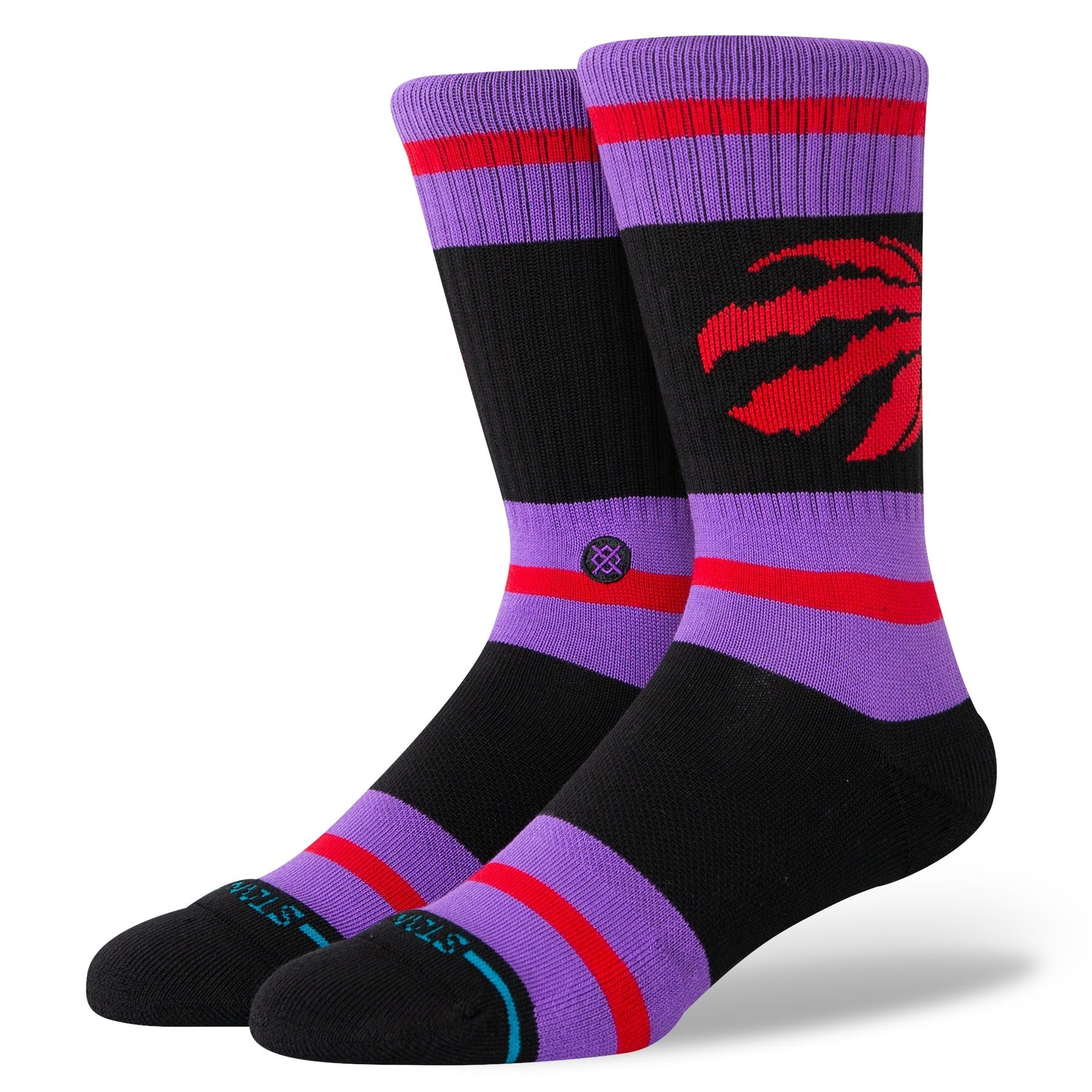 "NBA" Prep Stripe Crew Socks - Toronto Raptors