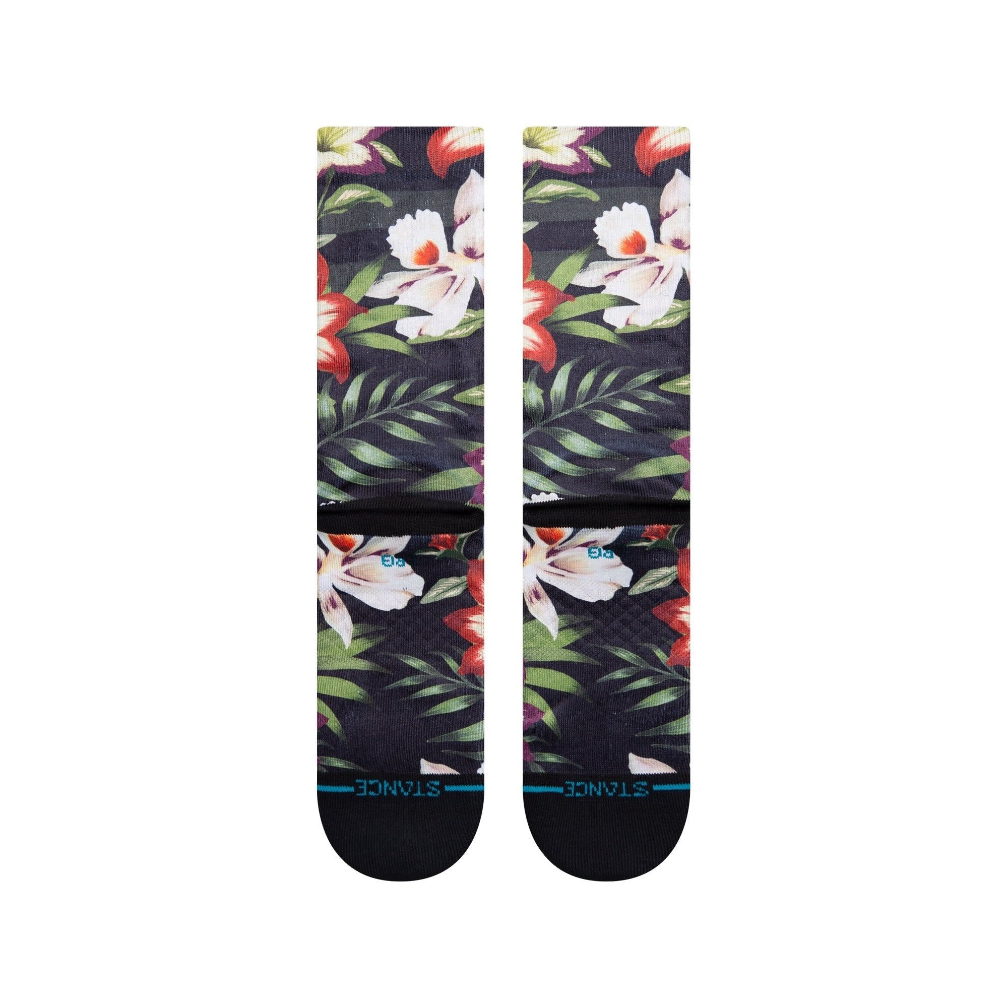 Variegate Crew Socks - Black