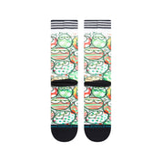 Kevin Lyons Ornament Crew Socks - White