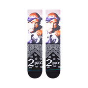 Tupac Makaveli Crew Socks - Black