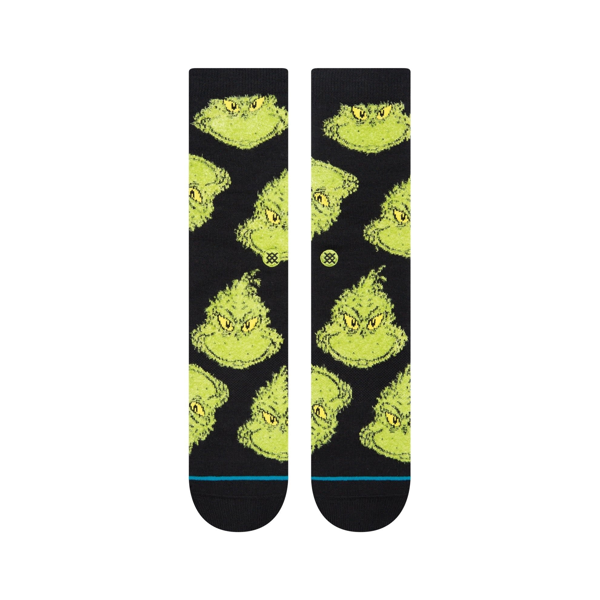 "The Grinch" Mean One Crew Socks - Black