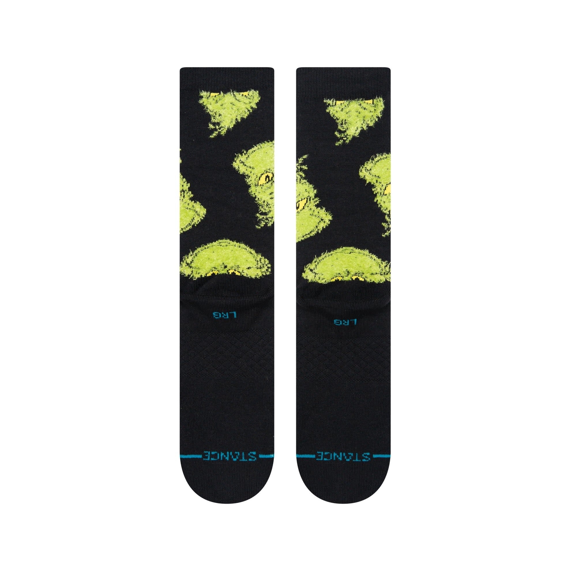 Chaussettes Mean One Crew « Le Grinch » - Noir 