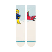 The Simpsons Mr. Plow Crew Socks - Light Blue