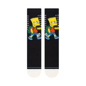 The Simpsons Troubled Crew Socks - Black