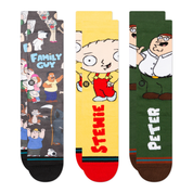 "Family Guy" Family Values 3 Pack Crew Socks - Multi