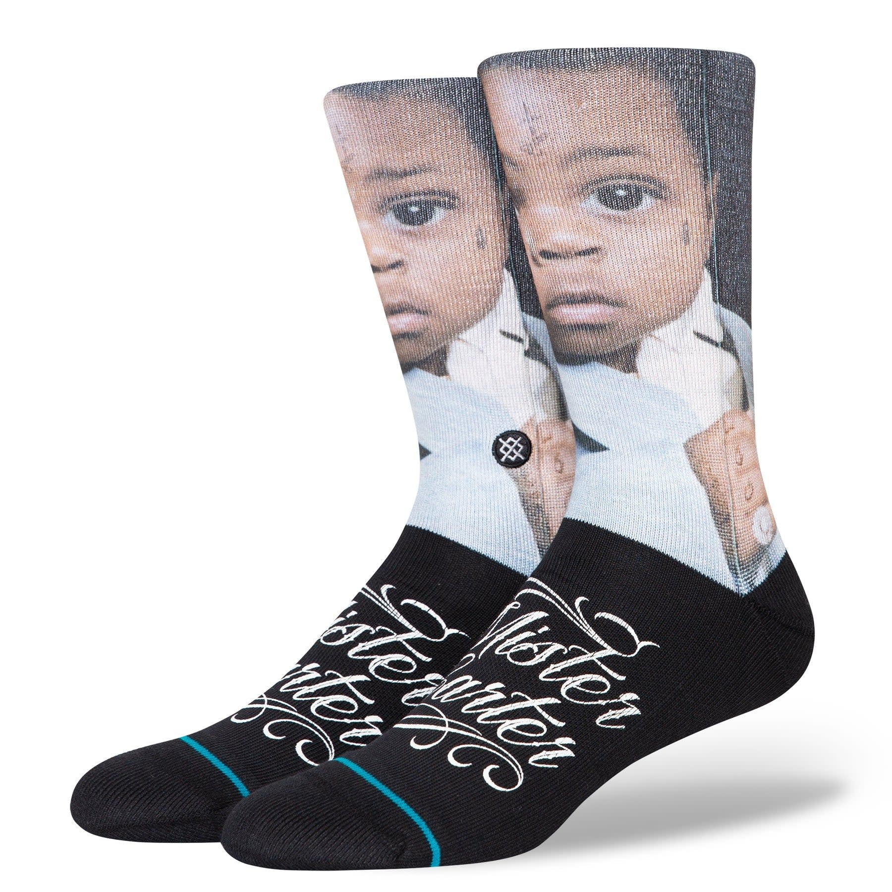 "Lil Wayne" Mister Carter Crew Socks - Black