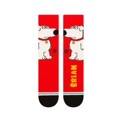 "Family Guy" The Dog Crew Socks - Red