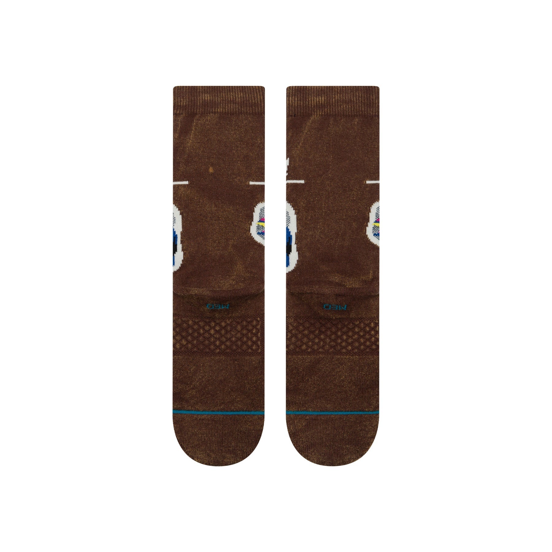 "Beetlejuice" Recently Deceased Crew Socks - Brown