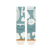 Sun Dialed Crew Socks - Teal