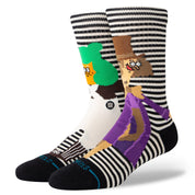 Chaussettes Oompa Loompa Crew - Noir/Blanc 