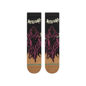 "Welcome Skateboards" Skelly Crew Socks - Black