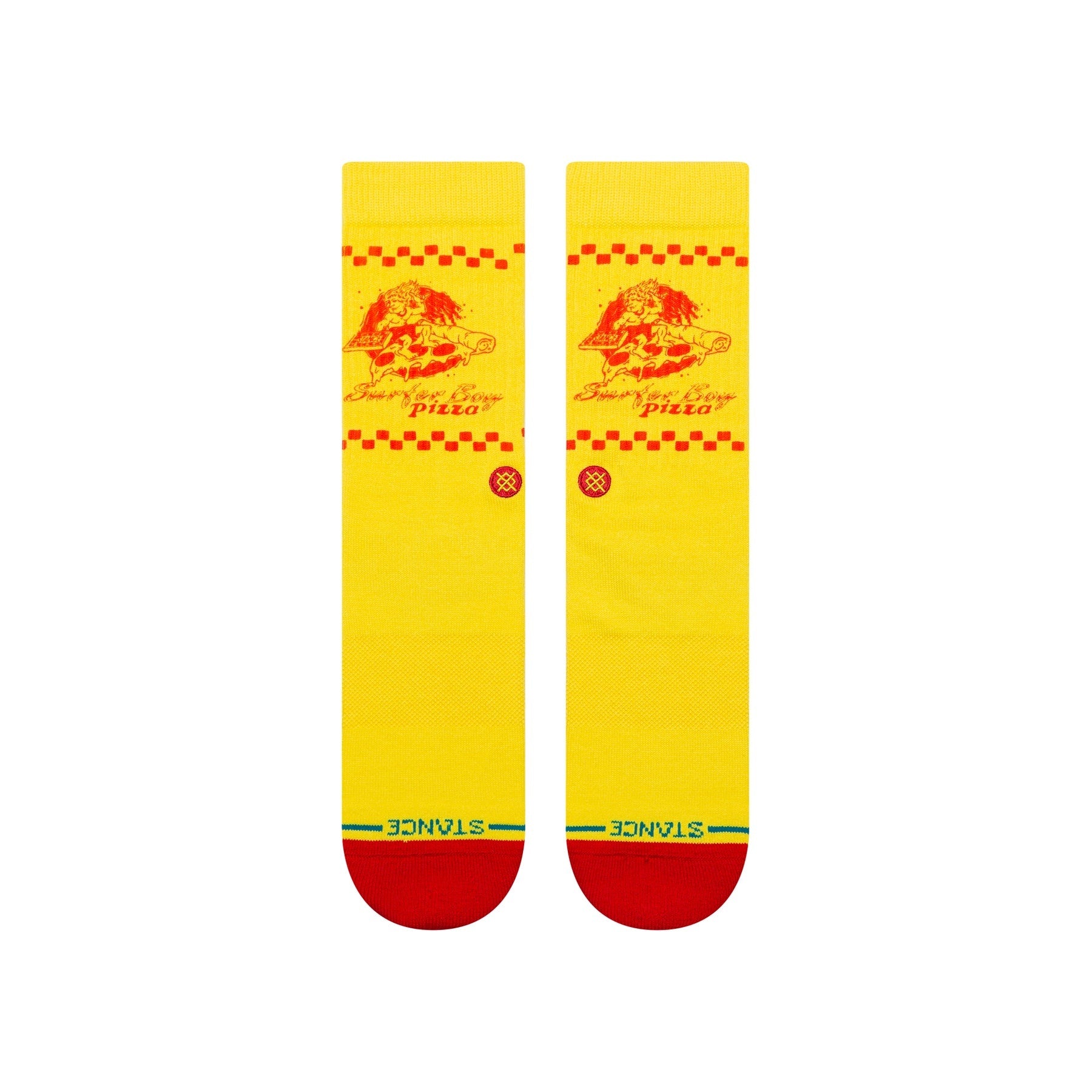 "Stranger Things" Surfer Boy Crew Socks - Yellow