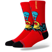 "Pac-Man" Waka Waka Waka Crew Socks - Red