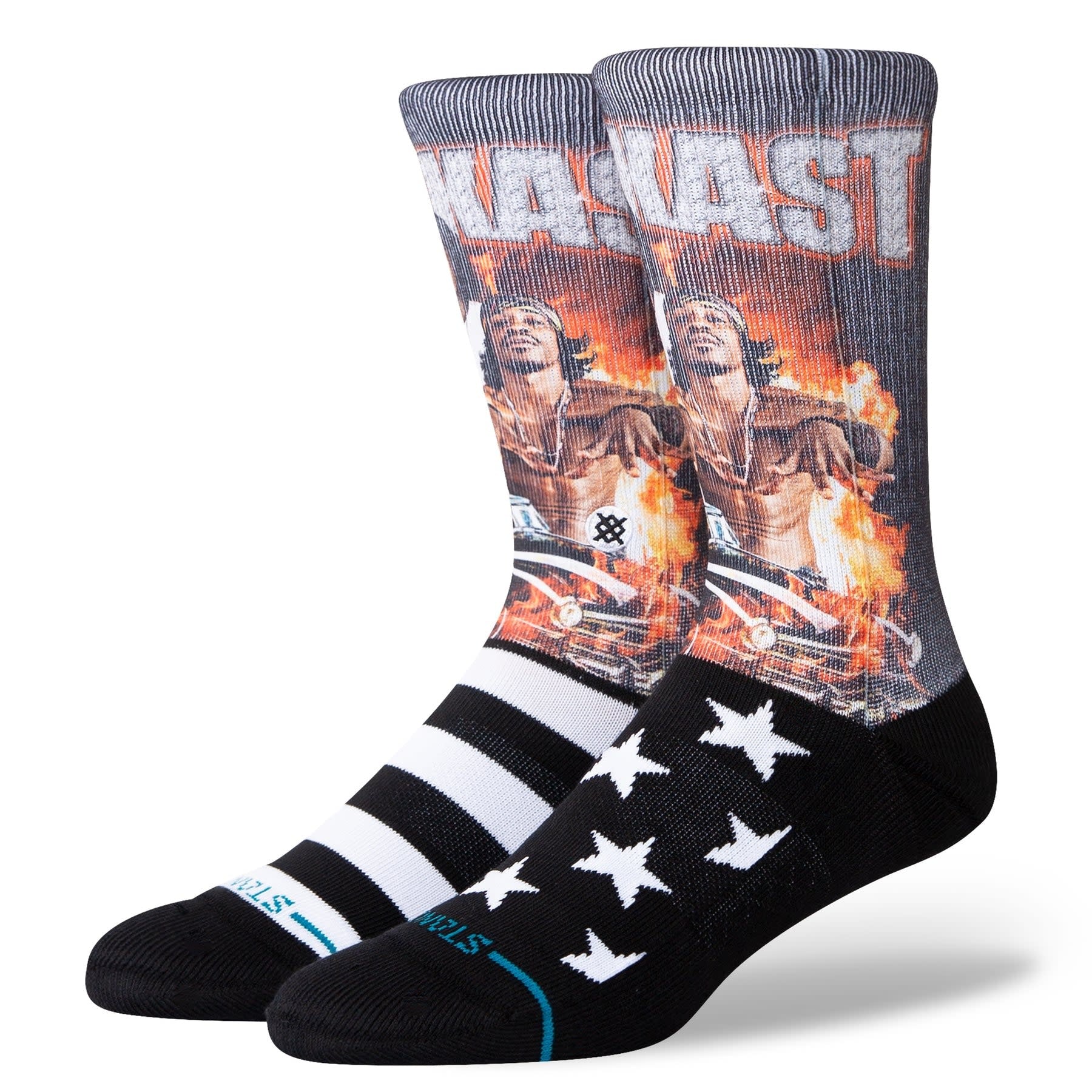 "Outkast" Stankonia Crew Socks - Black