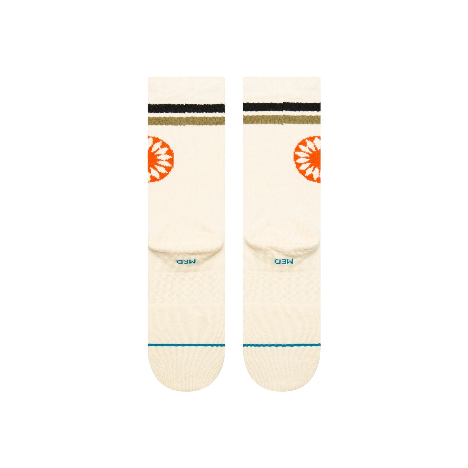 Sun Dial Crew Socks - Cream