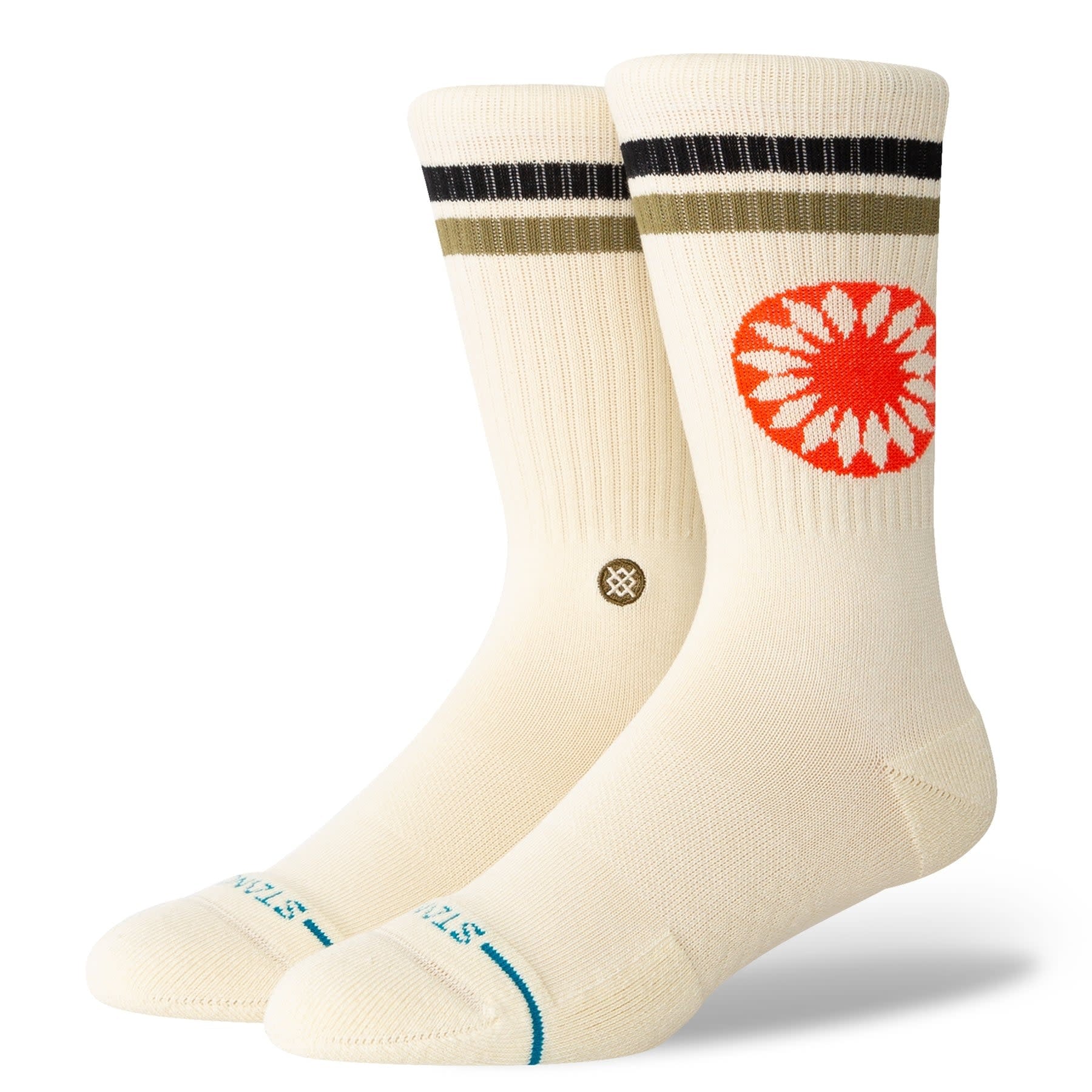 Sun Dial Crew Socks - Cream