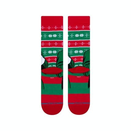 Elf Cold Outside Crew Socks - Red