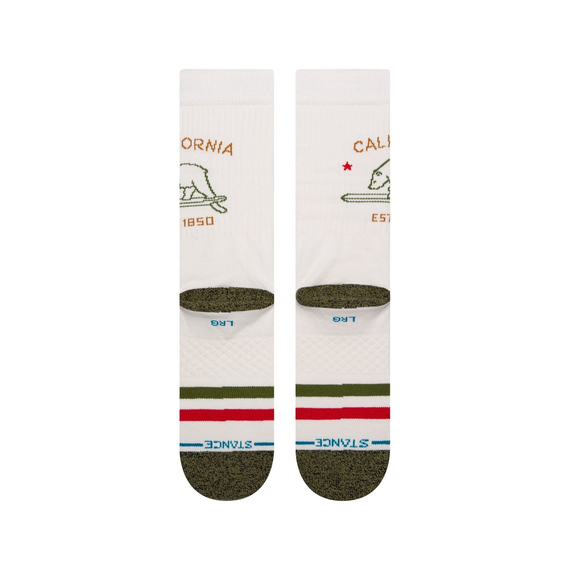 Chaussettes California Republic 2 Crew - Blanc cassé 