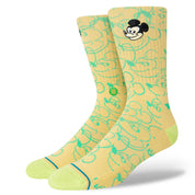 Disney Dillon Froelich Mickey Crew Socks - Mustard