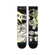 Disorted Crew Socks - Black