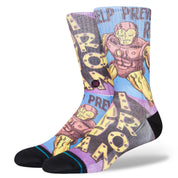 "Marvel" Prevent Rust Crew Socks - Purple