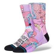 "Marvel" Spidey Senses Crew Socks - Magenta