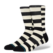 Spyke Crew Socks - Black White