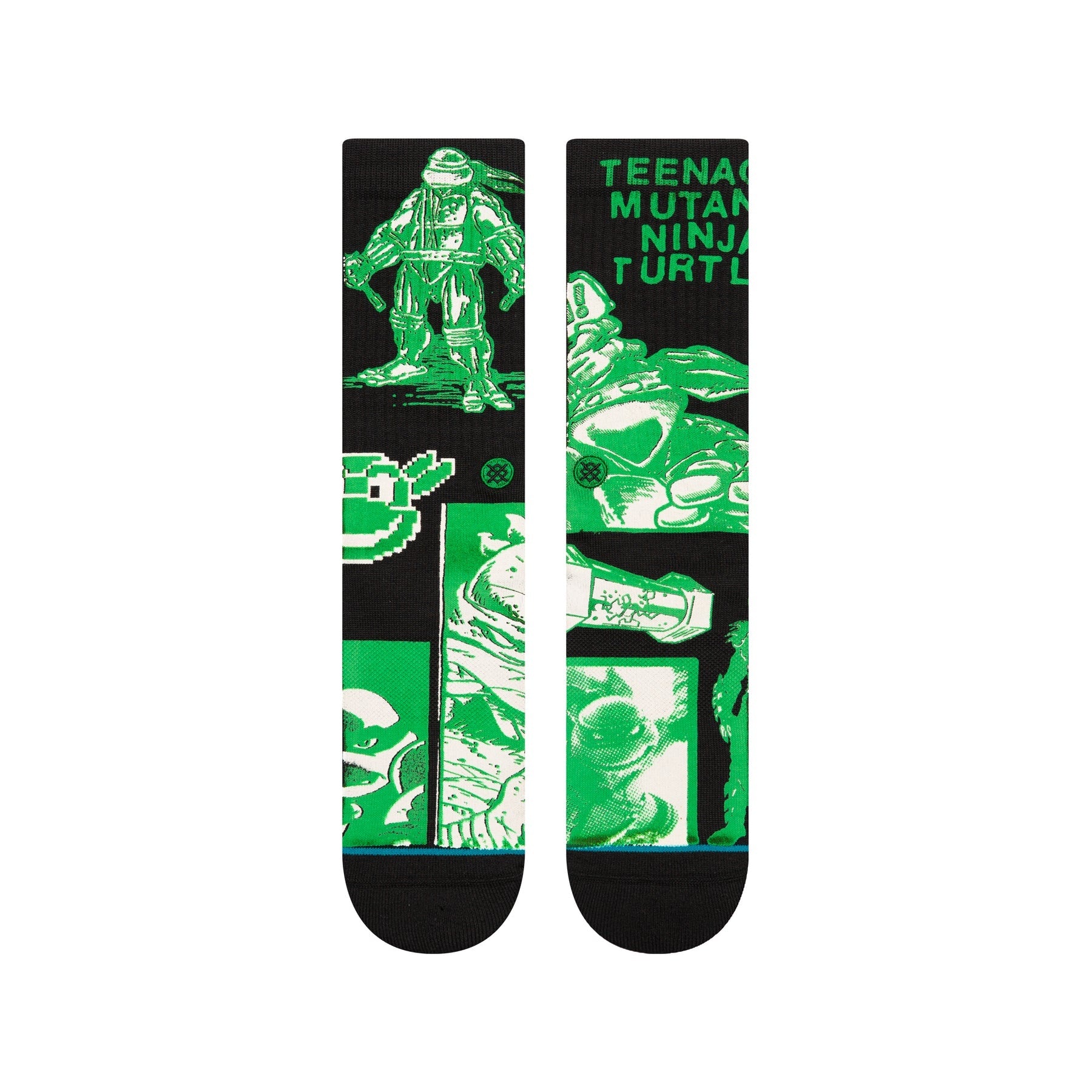 "Teenage Mutant Ninja Turtles" TMNT Crew Socks - Black