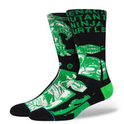 "Teenage Mutant Ninja Turtles" TMNT Crew Socks - Black