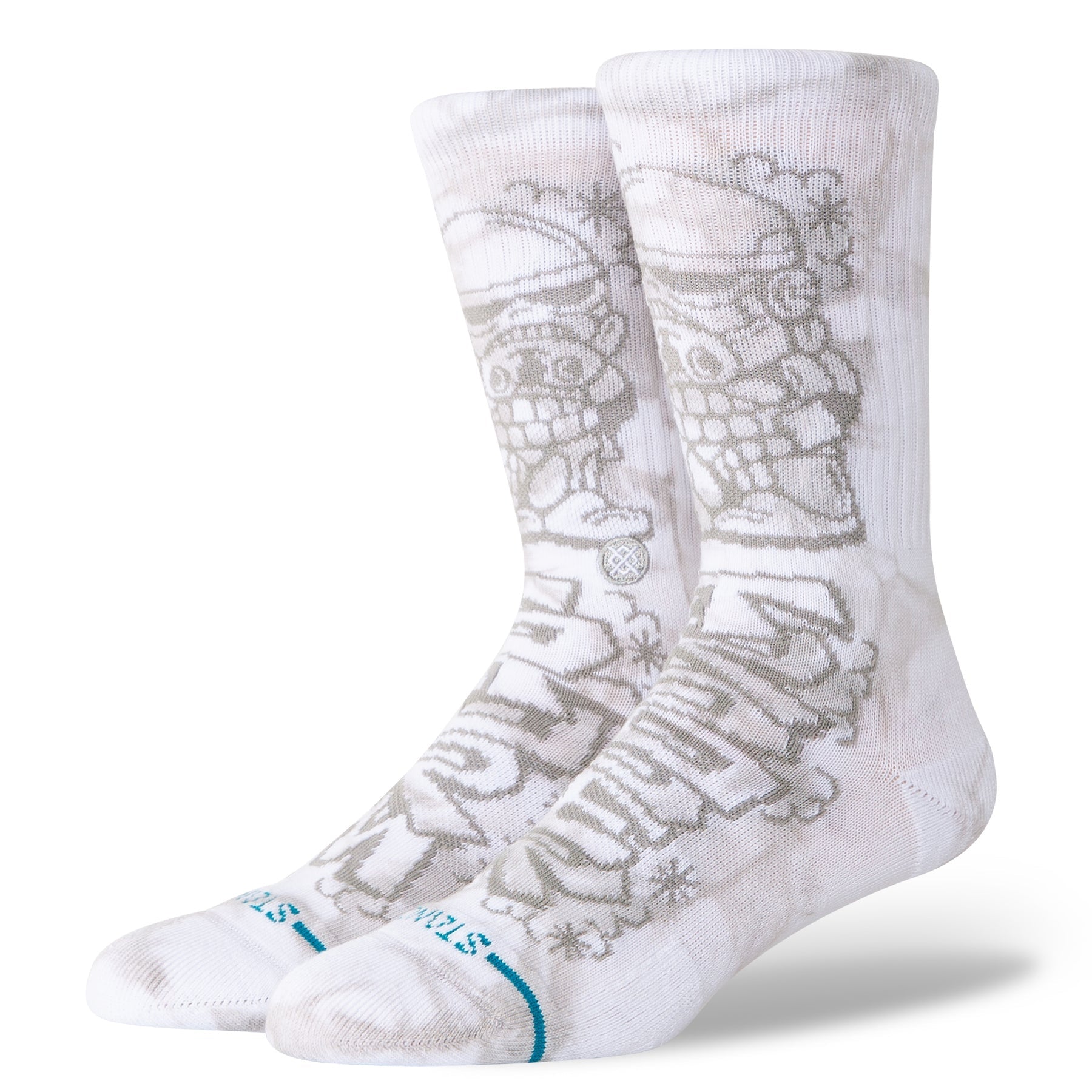 "Star Wars" By DJ Javier Trooper Crew Socks - White