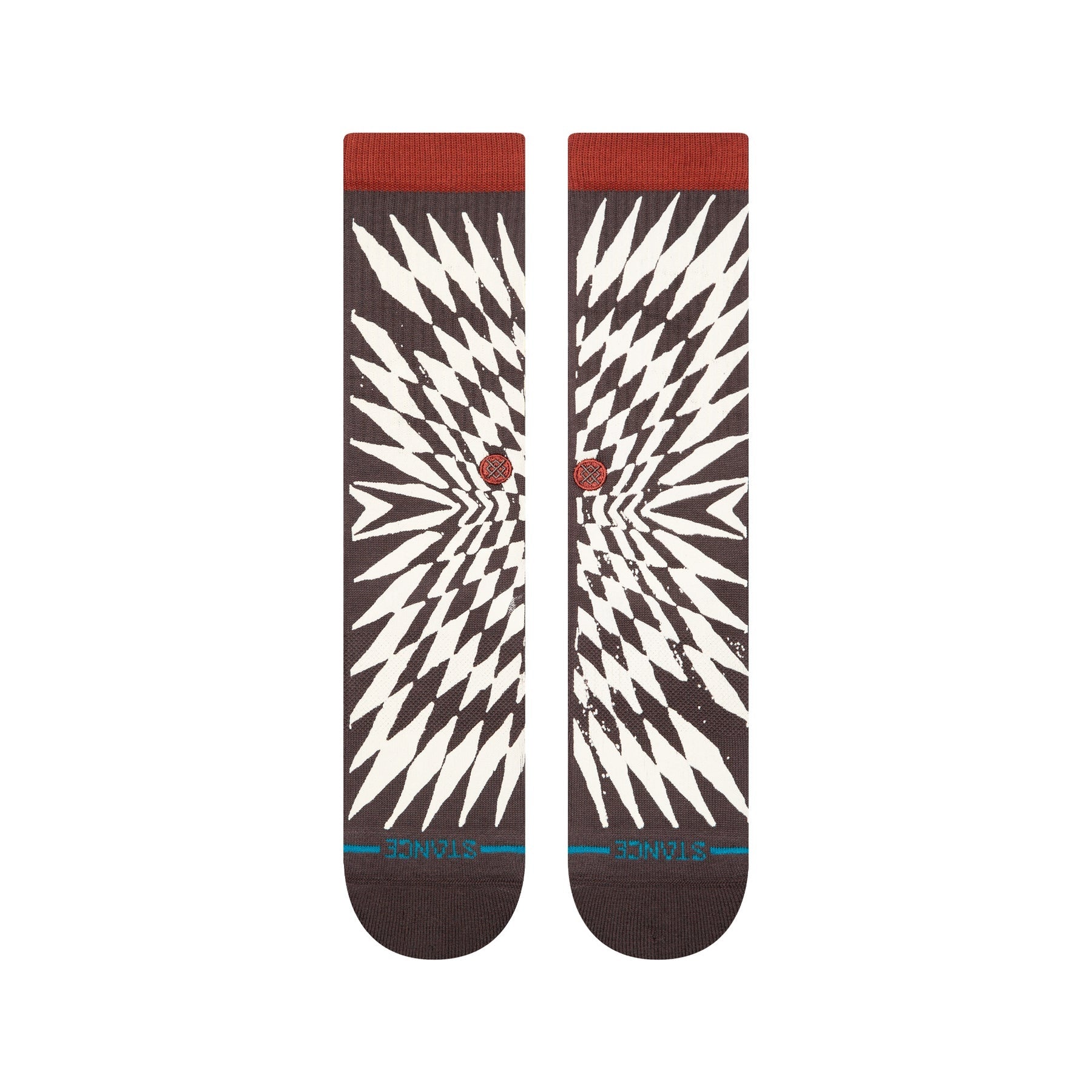 Frackle Crew Socks - Dark Brown