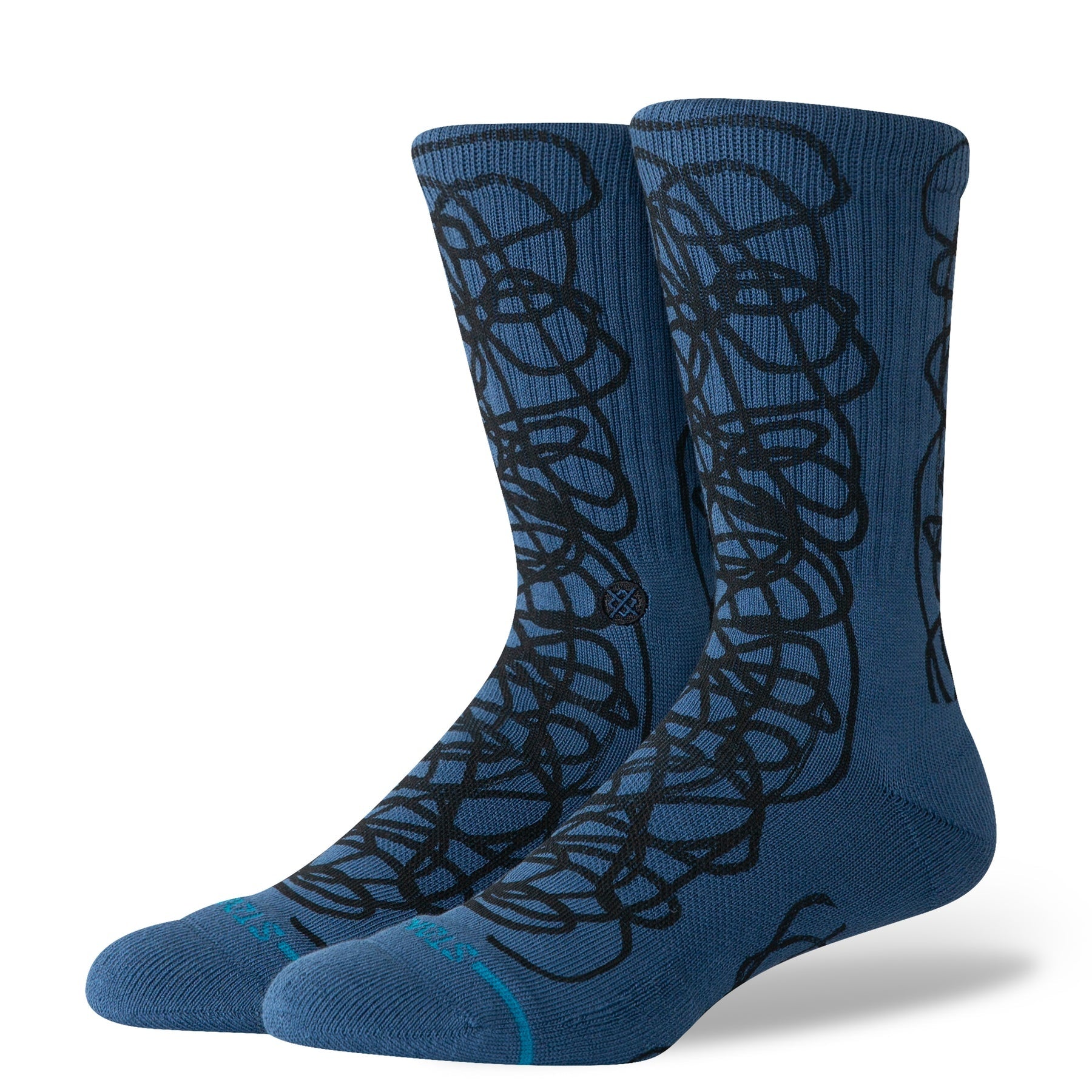 Chaussettes mi-mollet sans coutures - Dark Royal 