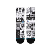 "De La Soul" The Sleeve Crew Socks - Black/White