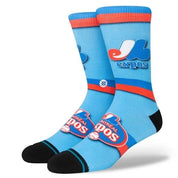 Montreal Expos Cooperstown Crew Socks - Light Blue