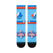 Montreal Expos Cooperstown Crew Socks - Light Blue