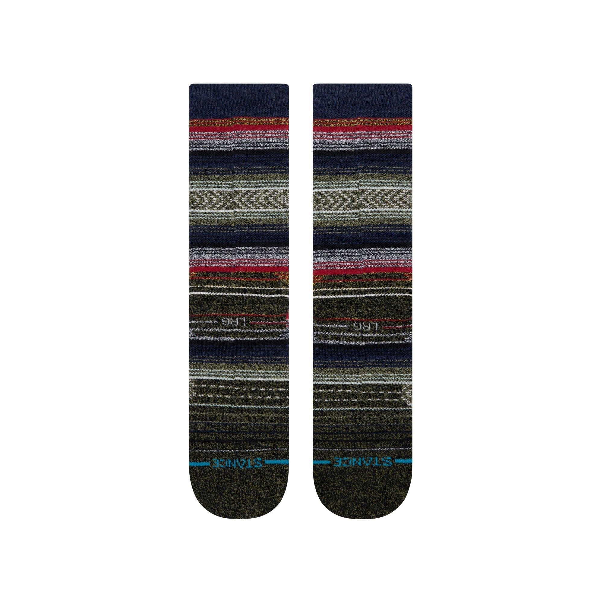 Windy Peak Crew Socks - Black