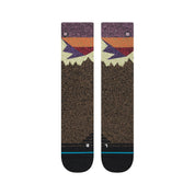 Divided Crew Socks - Black Brown