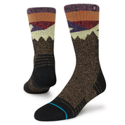 Divided Crew Socks - Black Brown