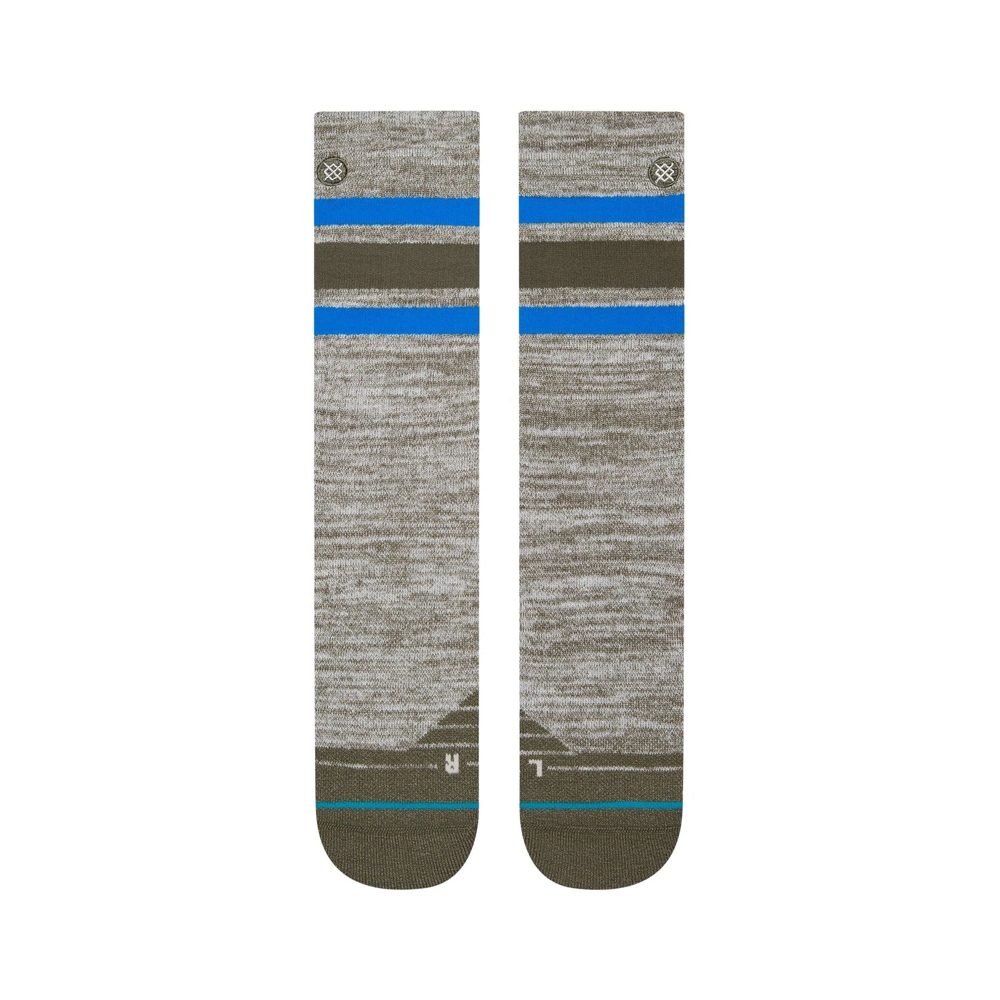 Pass Thru Ridge Crew Socks - Grey